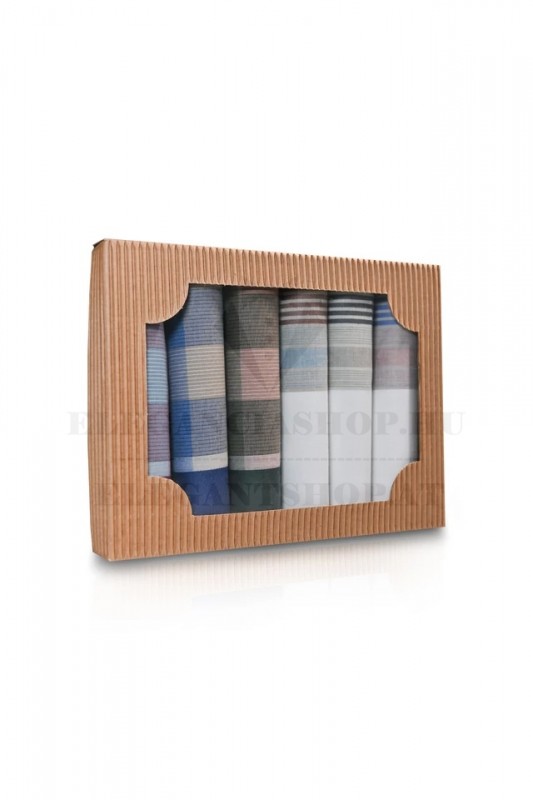 Ajándék zsebkendő szett - 6 db/csomag