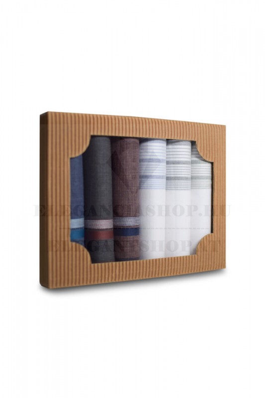 Ajándék zsebkendő szett - 6 db/csomag