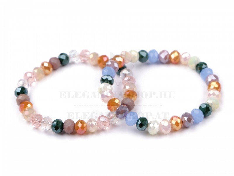 Csiszolt köves karkötő rugalmas