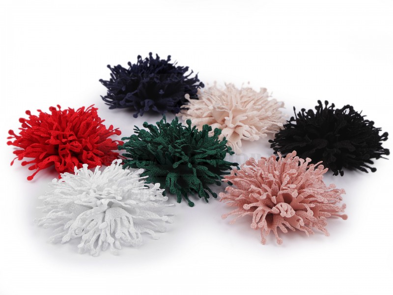 Textil virág - 10 db/csomag