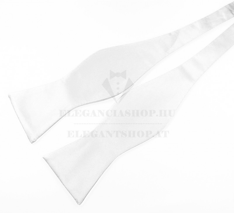 Goldenland szatén köthető csokornyakkendő - Fehér