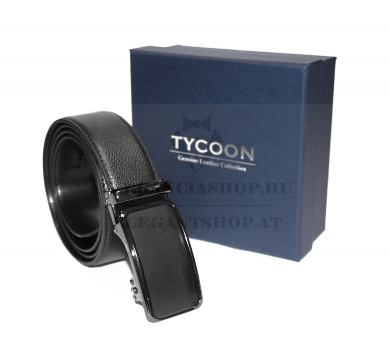 Tycoon férfi bőr öv - Fekete