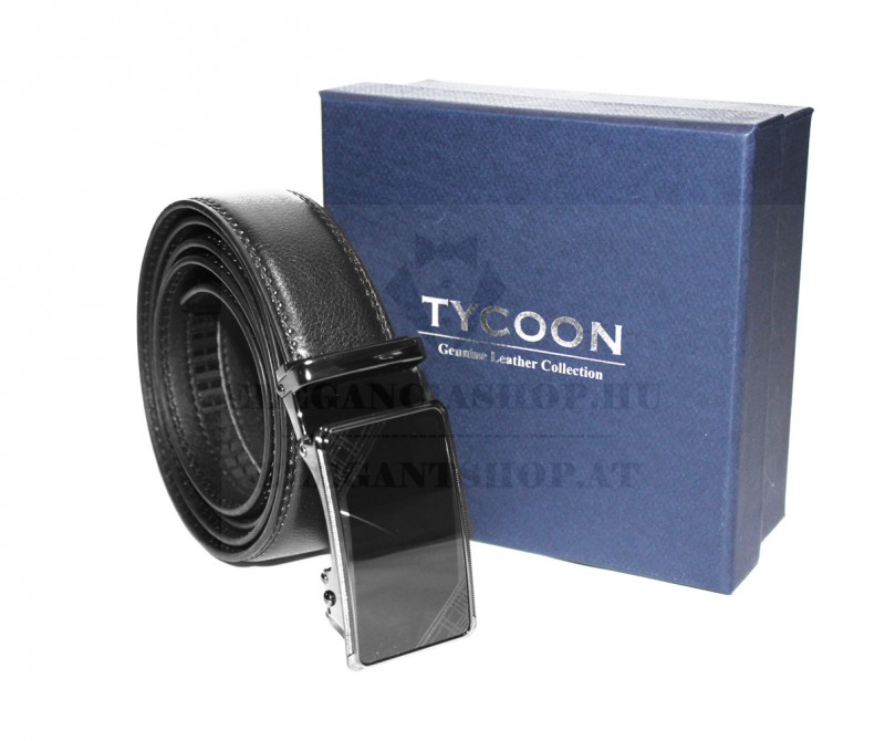 Tycoon férfi bőr öv - Fekete