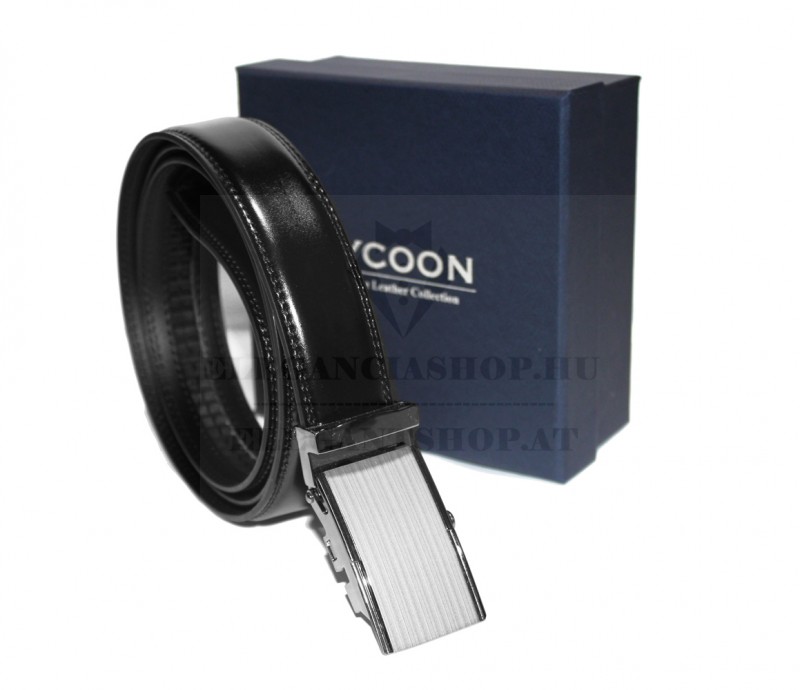 Tycoon férfi bőr öv - Fekete