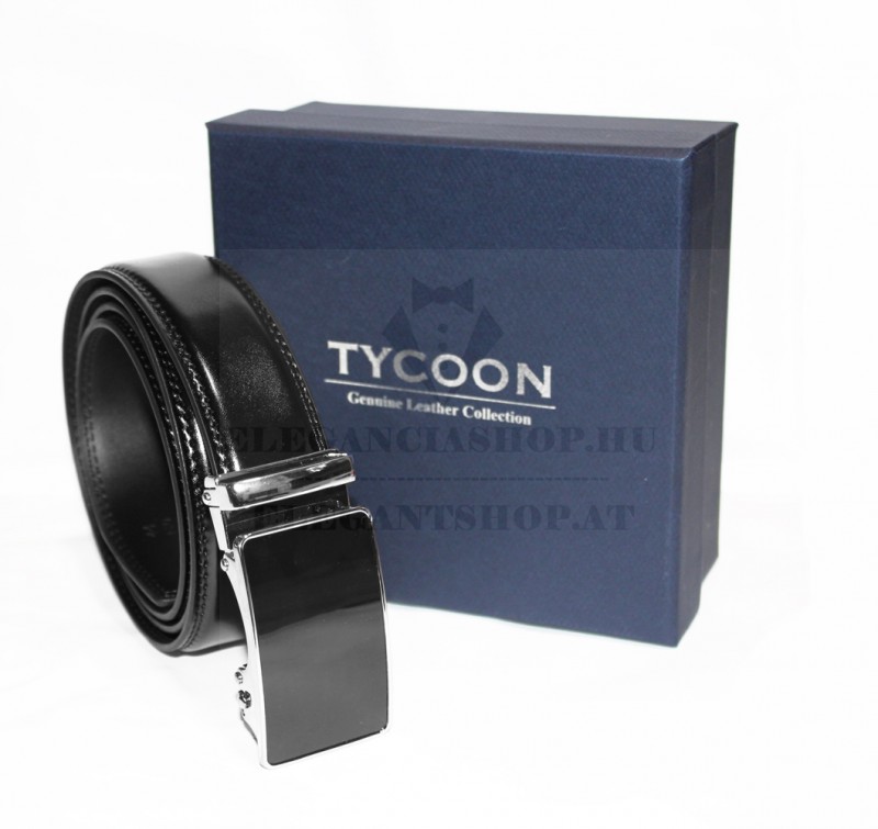 Tycoon férfi bőr öv - Fekete
