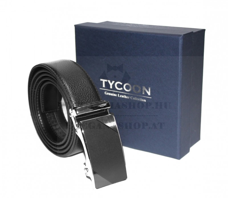 Tycoon férfi bőr öv - Fekete