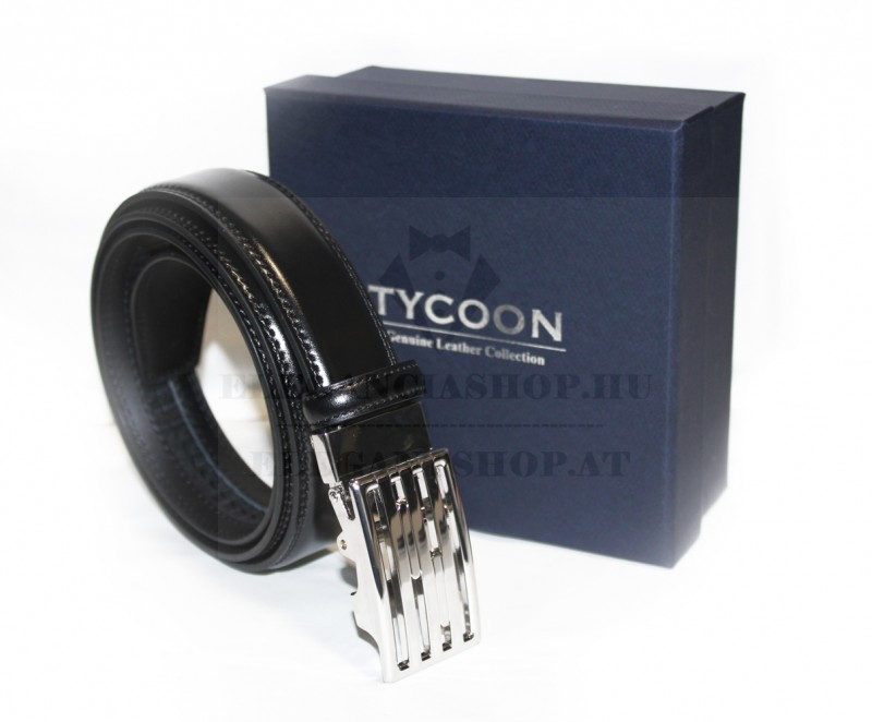 Tycoon férfi bőr öv - Fekete