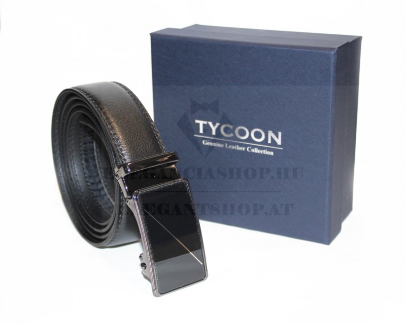 Tycoon férfi bőr öv - Fekete