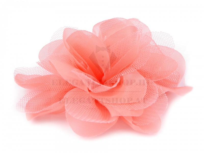 NM slim szövött nyakkendő - Rózsaszín virágos