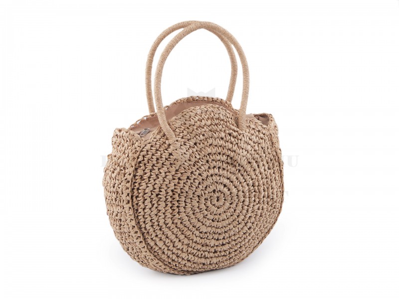 Horgolt táska cipzárral - 33x37 cm