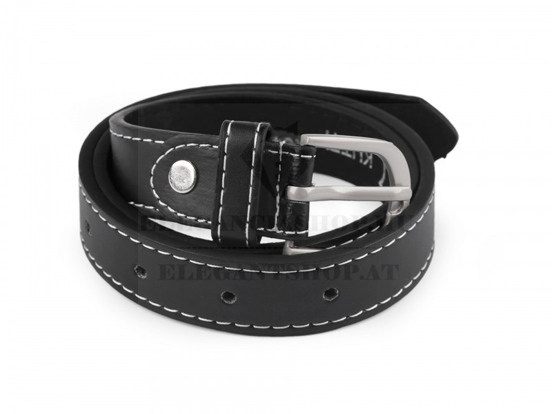 Tycoon férfi bőr öv - Fekete