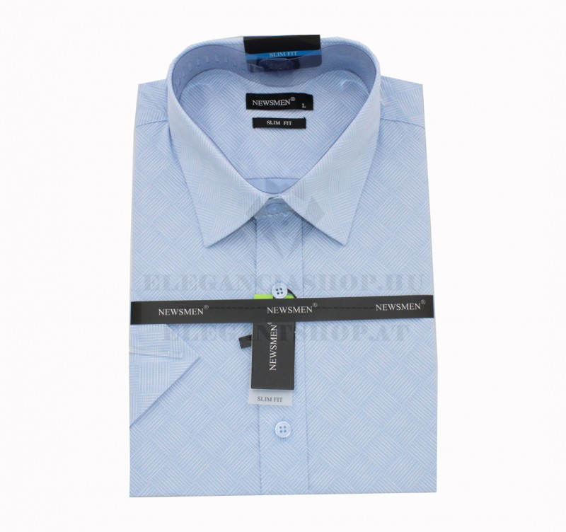 Newsmen elasztikus r.u slim ing - Világoskék kockás