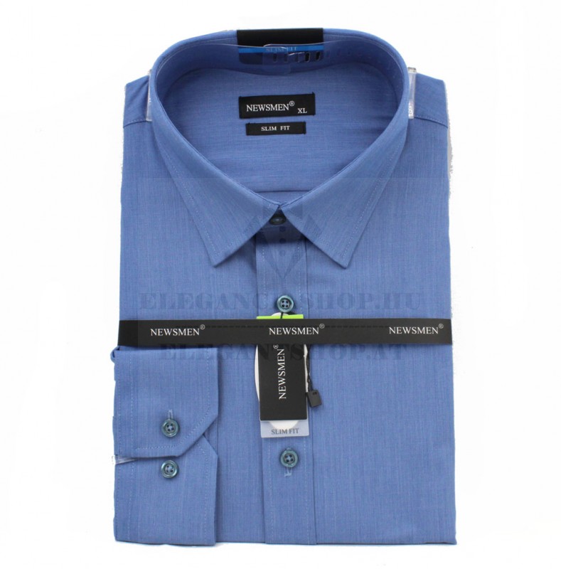 Newsmen bambusz elasztikus h.u slim ing - Farmerkék