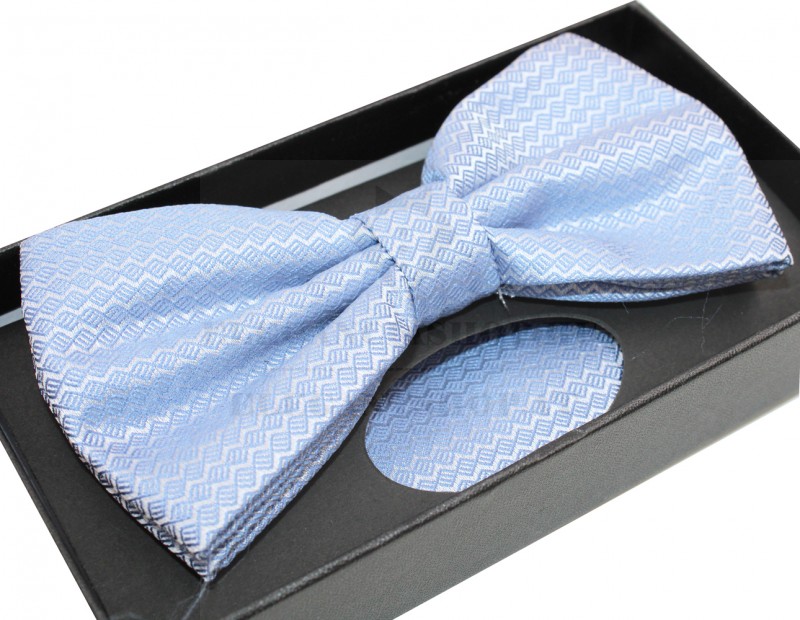 NM Díszdobozos mintás csokornyakkendő szett - Kék aprómintás