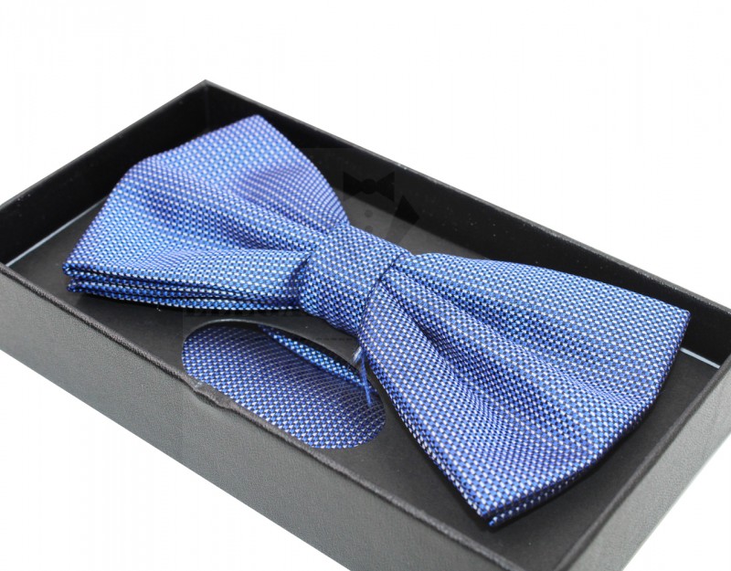 NM Díszdobozos mintás csokornyakkendő szett - Kék mintás