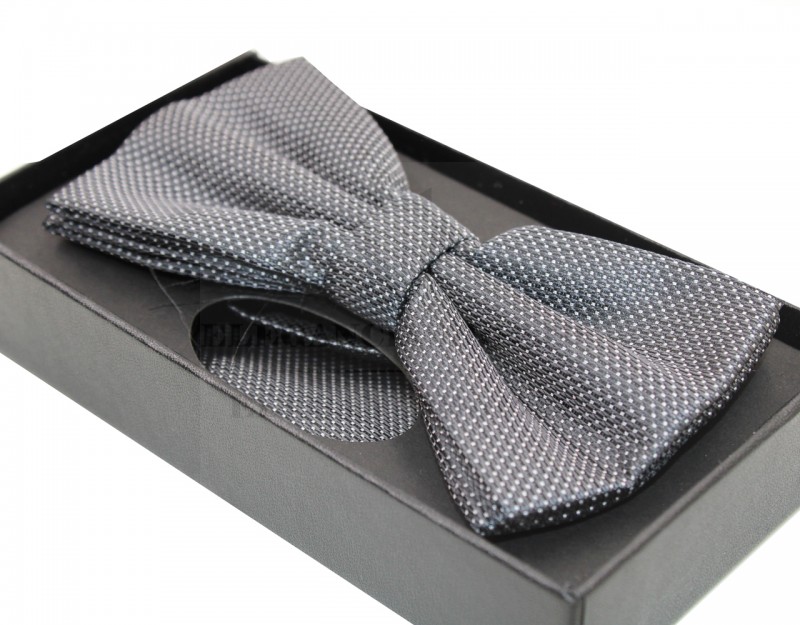 NM Díszdobozos mintás csokornyakkendő szett - Grafit mintás