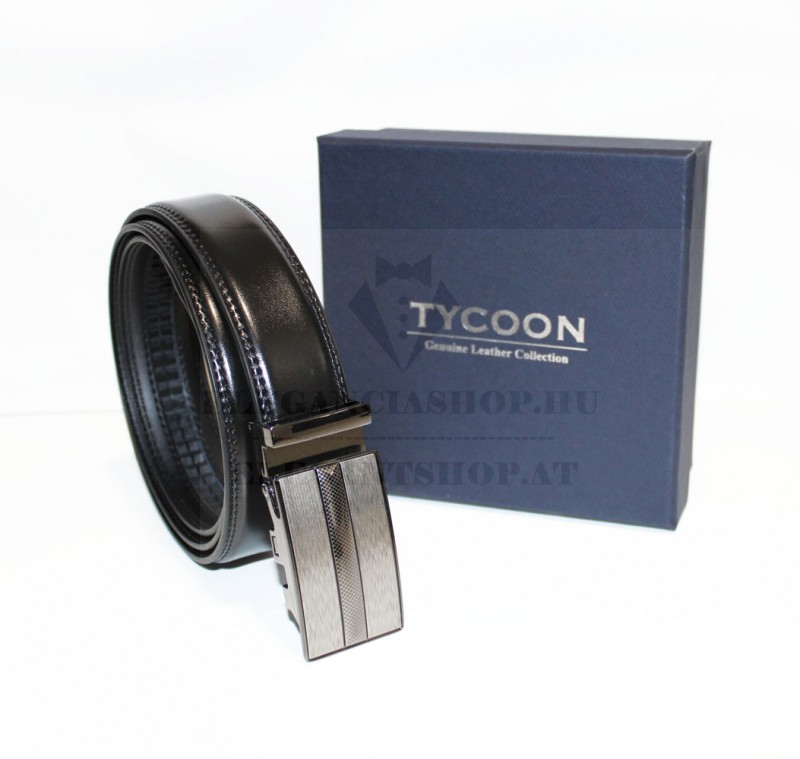 Tycoon férfi bőr öv - Fekete