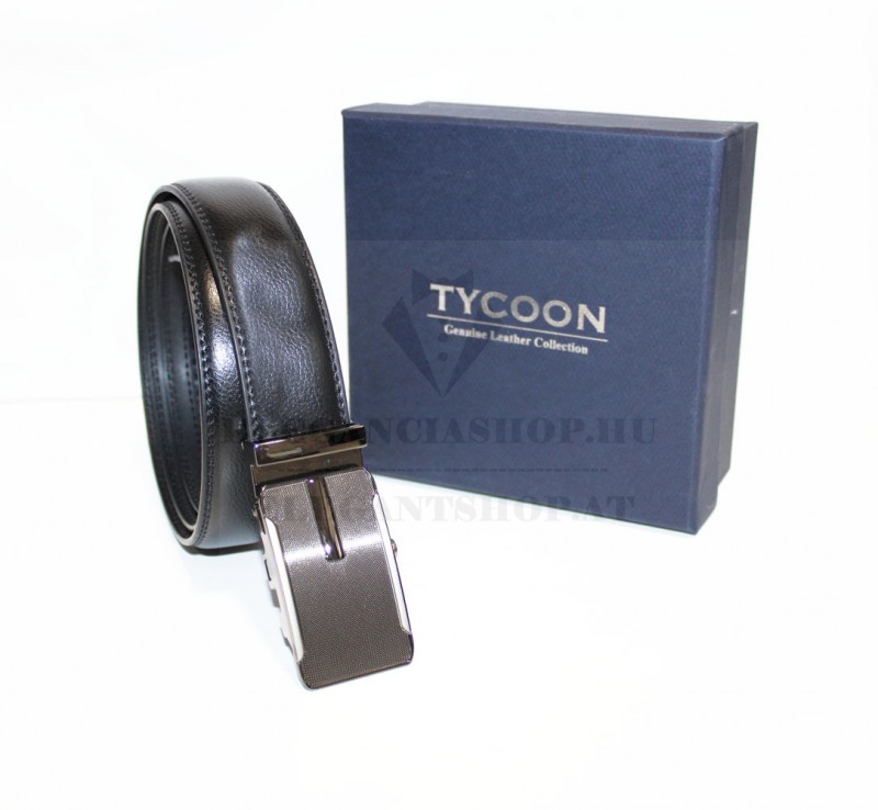 Tycoon férfi bőr öv - Fekete