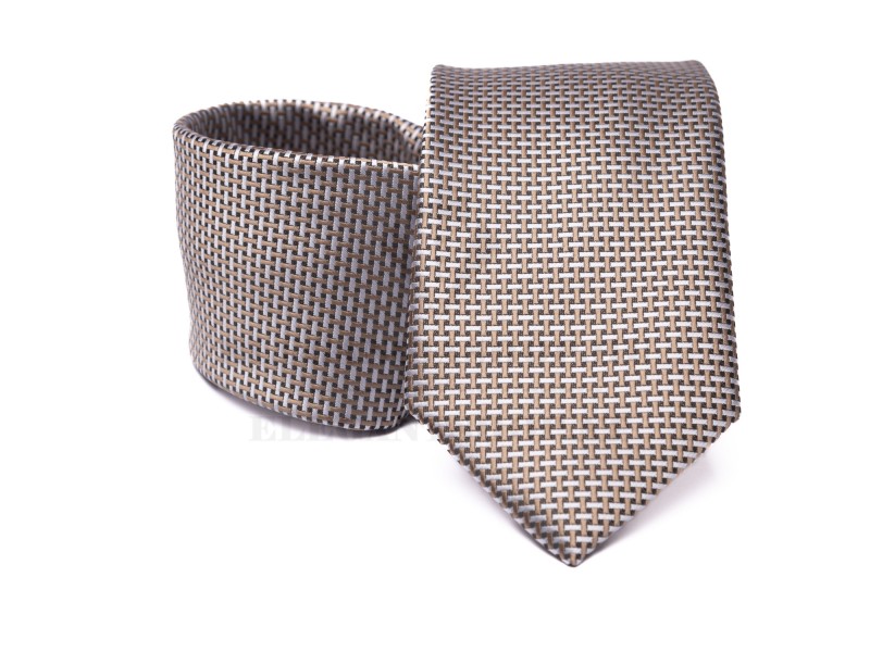 Prémium nyakkendő - Bézs aprómintás