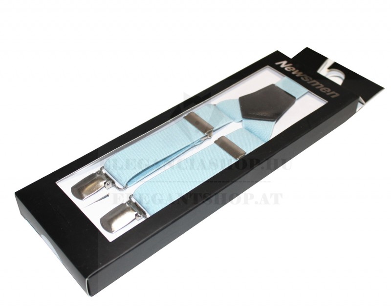 NM Díszdobozos unisex nadrágtartó - Halványkék