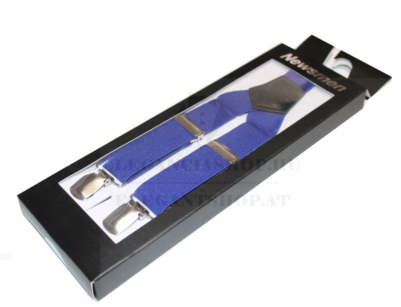 NM Díszdobozos unisex nadrágtartó - Királykék