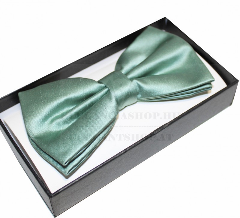Díszdobozos szatén csokornyakkendő - Zöld