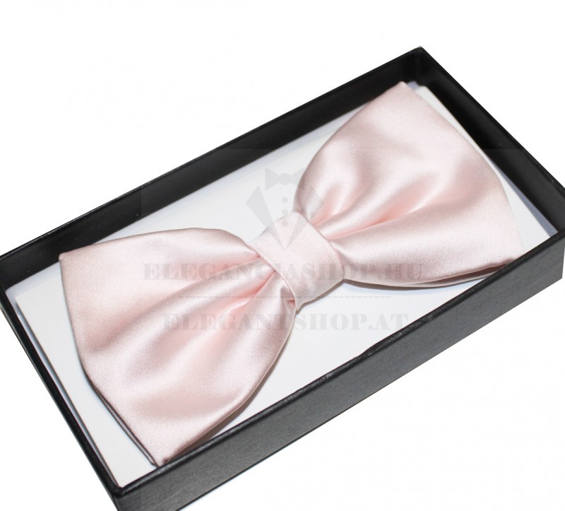Díszdobozos szatén csokornyakkendő - Púder
