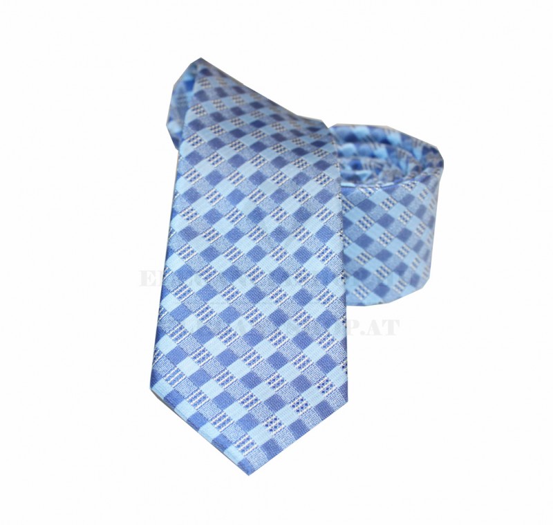NM slim szövött nyakkendő - Kék aprómintás