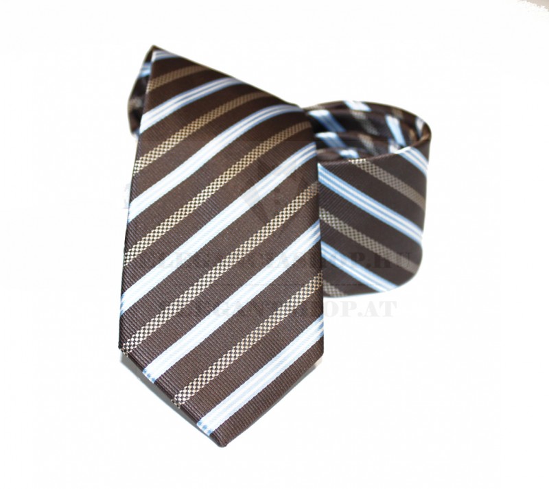 NM normál nyakkendő - Barna csíkos