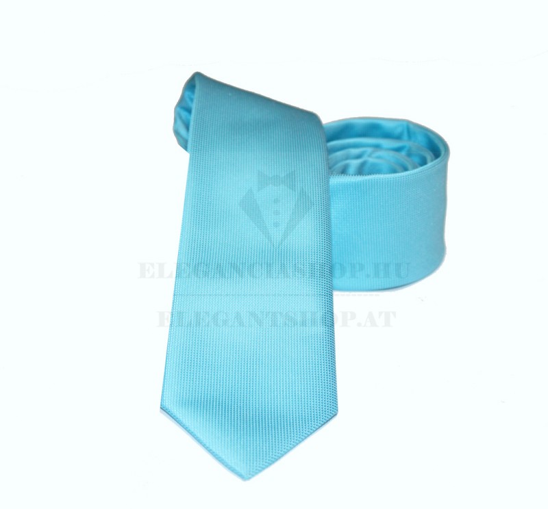 NM slim szövött nyakkendő - Türkízkék