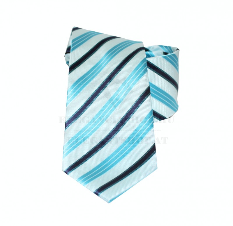 NM normál nyakkendő - Türkíz csíkos