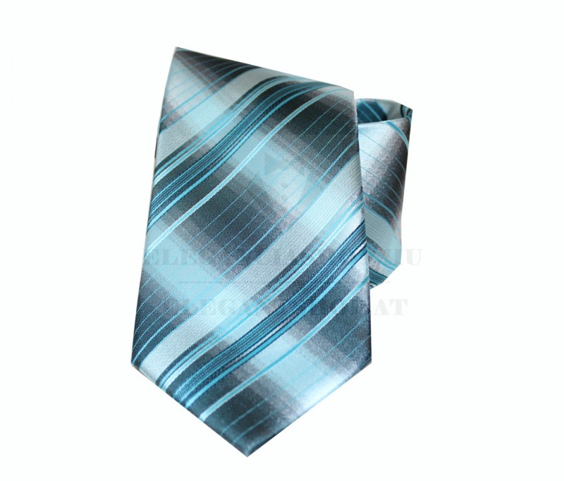 NM normál nyakkendő - Türkíz csíkos