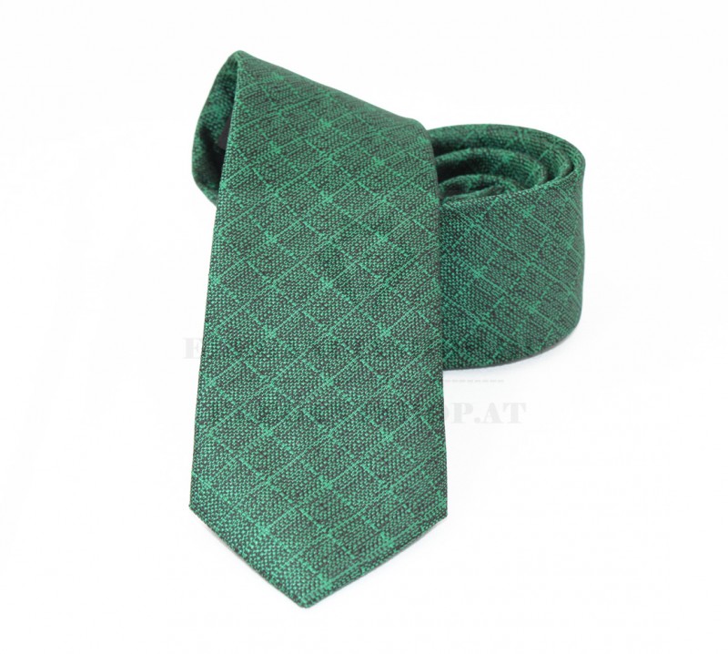 NM slim szövött nyakkendő - Zöld aprómintás