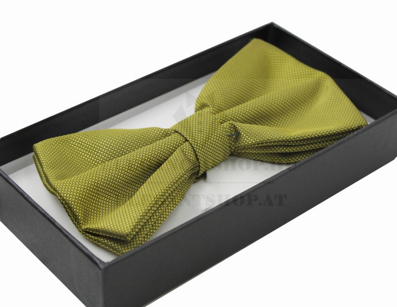 Díszdobozos szatén csokornyakkendő - Mohazöld