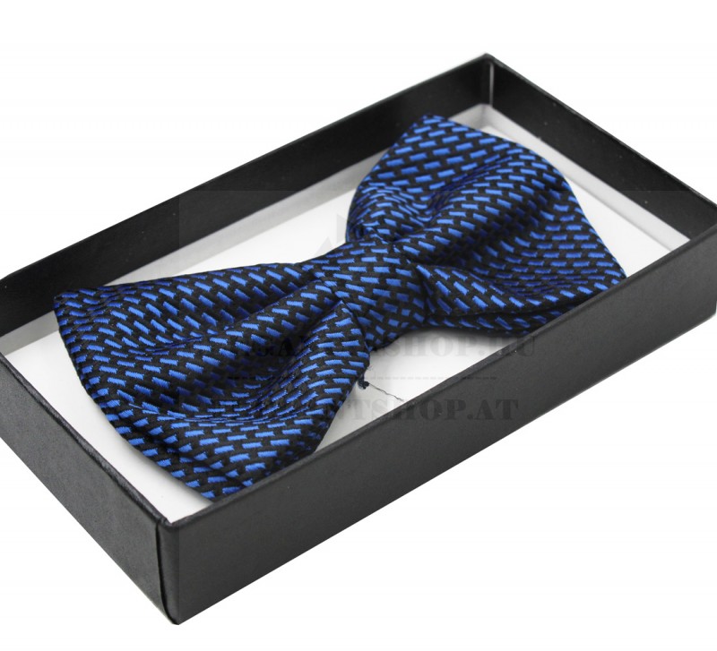NM Díszdobozos csokornyakkendő - Sötétkék mintás