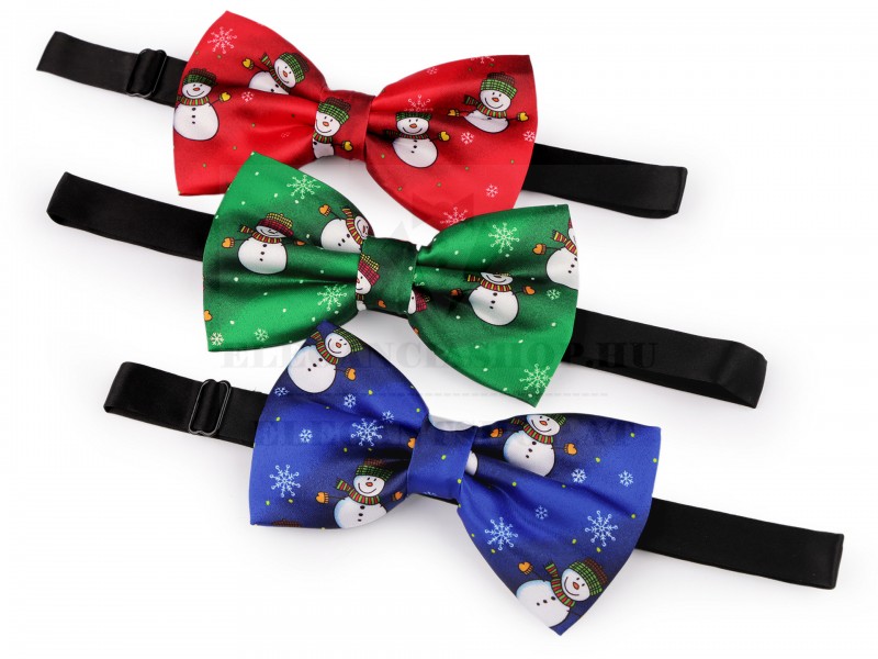 Karácsonyi szatén csokornyakkendő