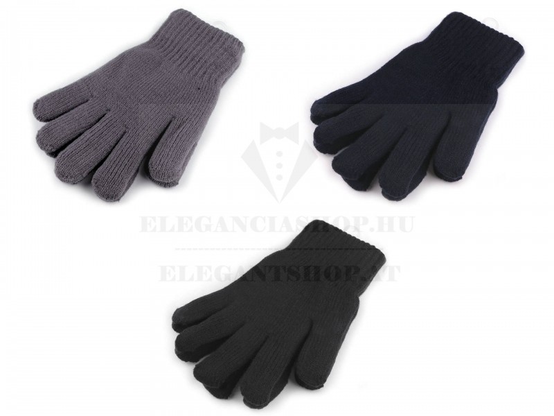 Kötött meleg férfi kesztyű