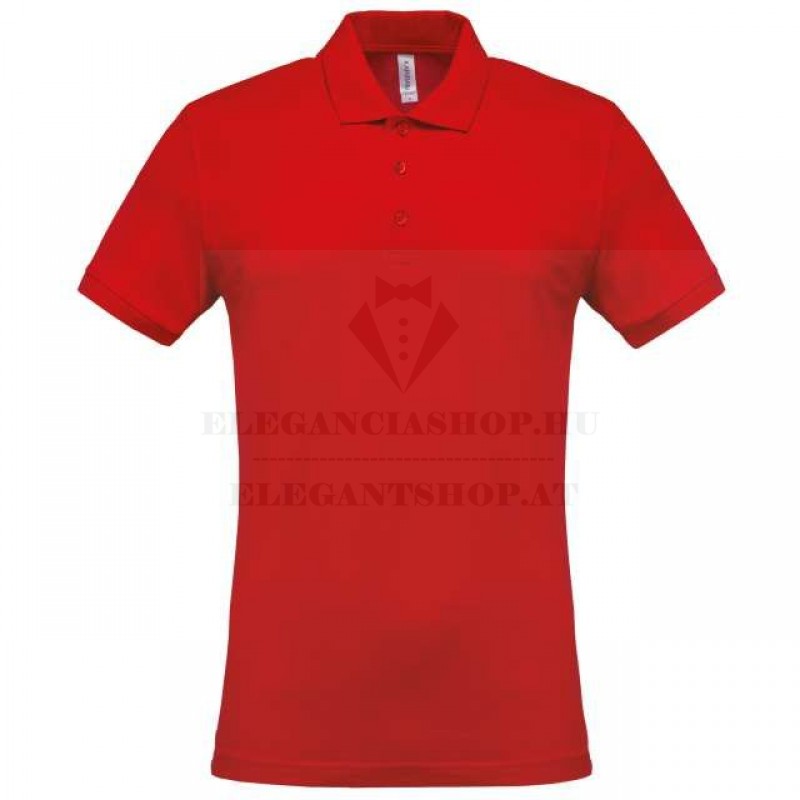 Newsmen férfi piké póló - Piros