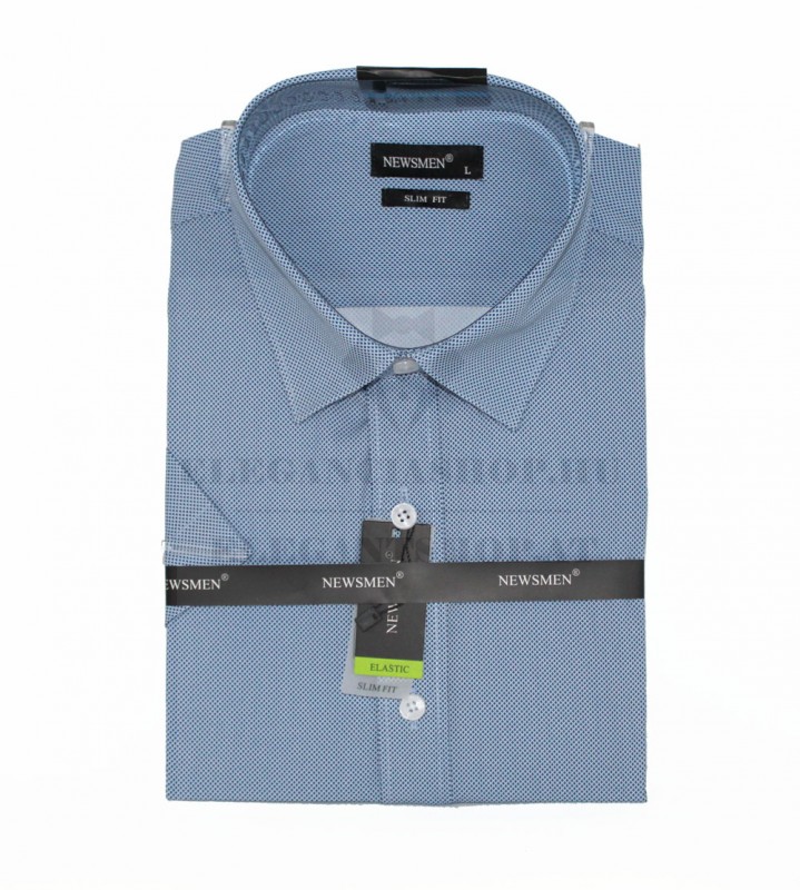 Newsmen elasztikus r.u slim ing - Kék aprópöttyös