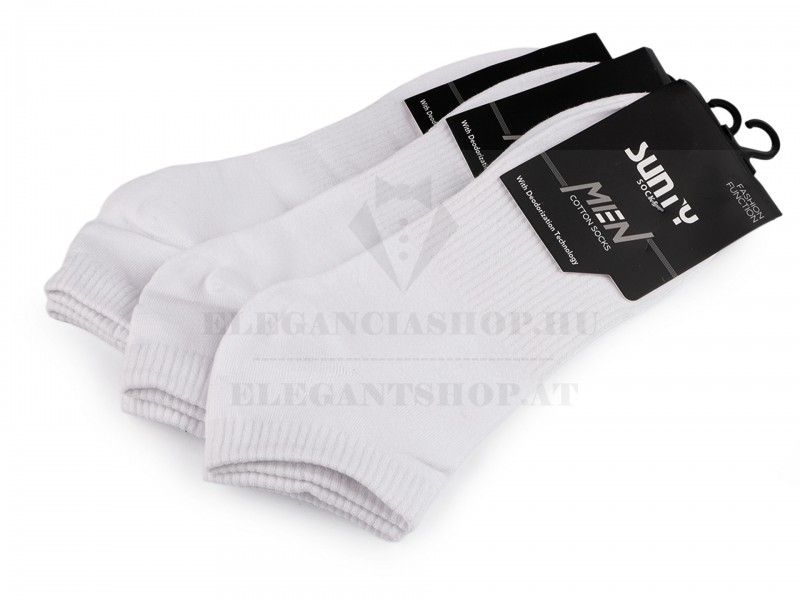 Pamut sport zokni - Fehér