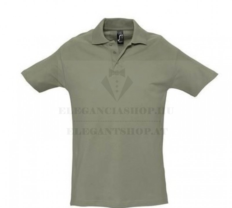 Newsmen férfi piké póló - Világoskhaky