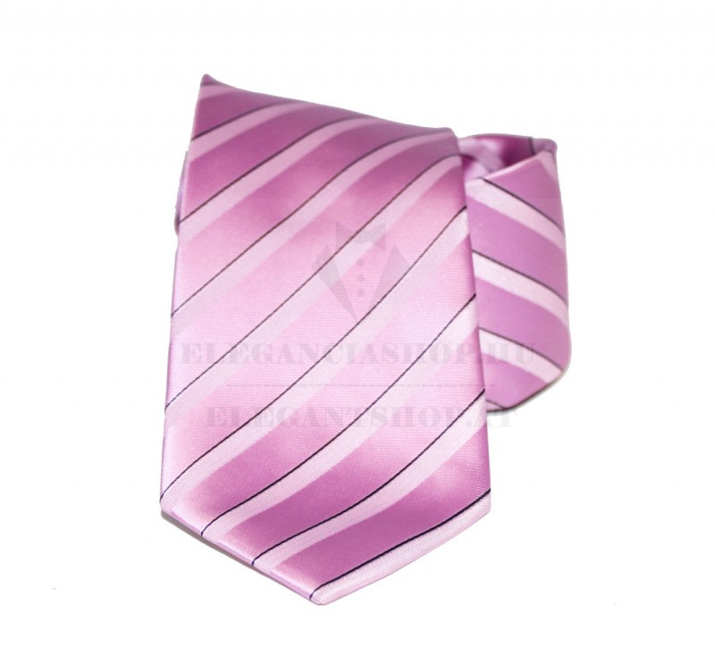 NM normál nyakkendő - Rózsaszín csíkos