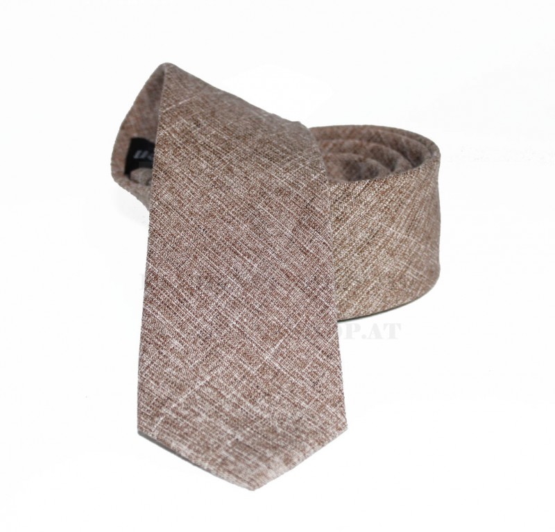 NM slim szövött nyakkendő - Bézs melír