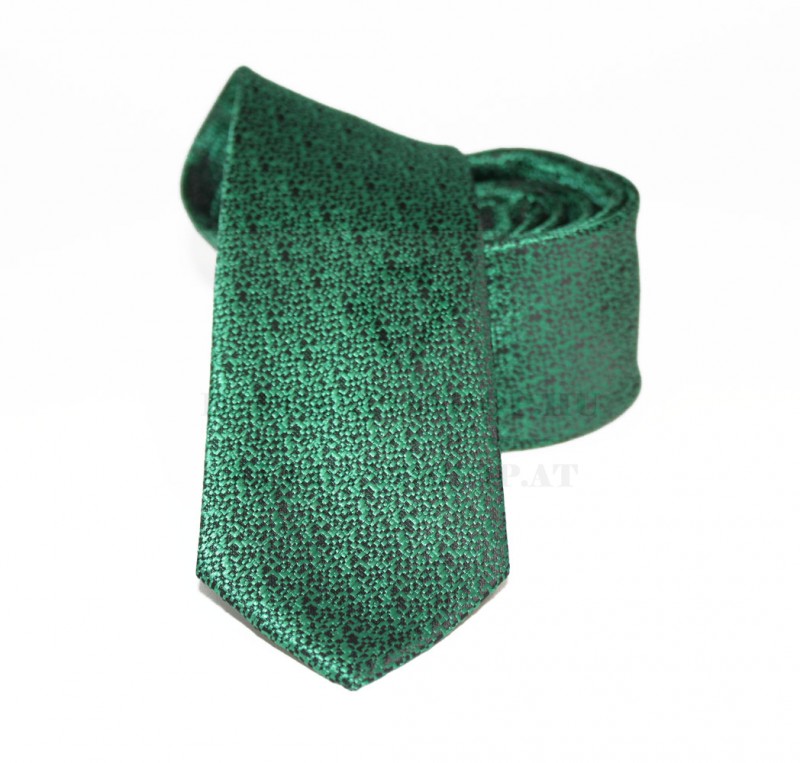 NM slim szövött nyakkendő - Zöld aprómintás