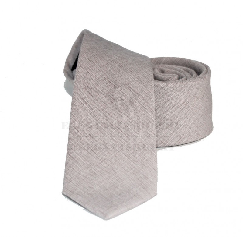 NM slim szövött nyakkendő - Bézs melír