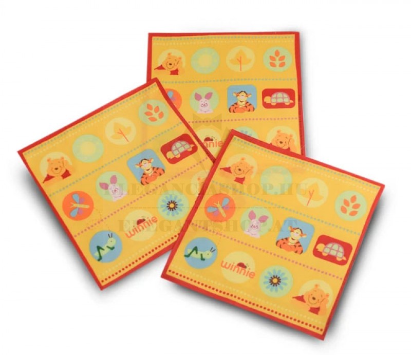 Gyerek pamut zsebkendő szett Micimackó - 3 db