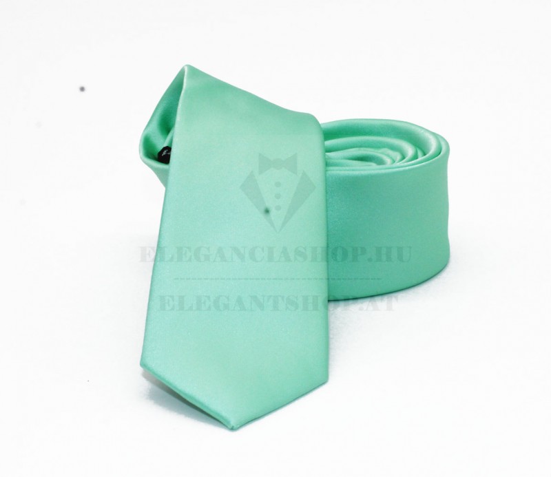 NM Slim szatén nyakkendő - Menta