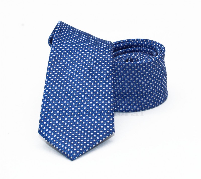 Goldenland slim nyakkendő - Kék aprómintás