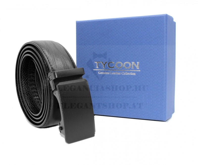 Marco Sergioni extra hosszú férfi bőr öv - Fekete