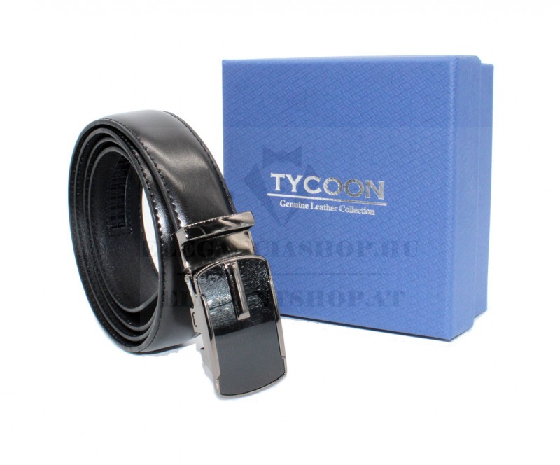 Marco Sergioni extra hosszú férfi bőr öv - Fekete